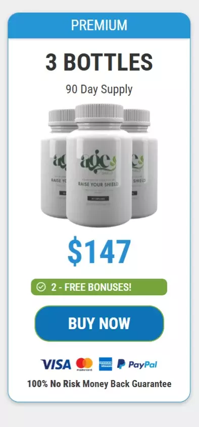 AgeShield™ 3 bottles pricing